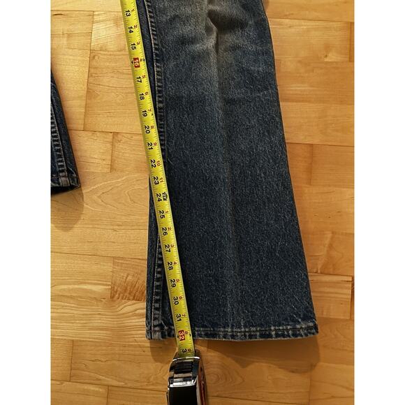 VTG 70’s Levi’s Orange Tab Bellbottom Flare Faded Denim Jeans Real Size 31 X 32 - Picture 3 of 11